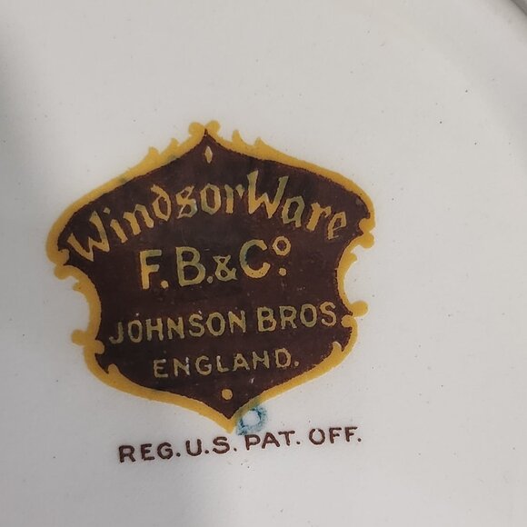 Vintage 1930s 40s Johnson Brothers Windsor, Ware England Floral Bouquet Serving - Picture 4 of 10